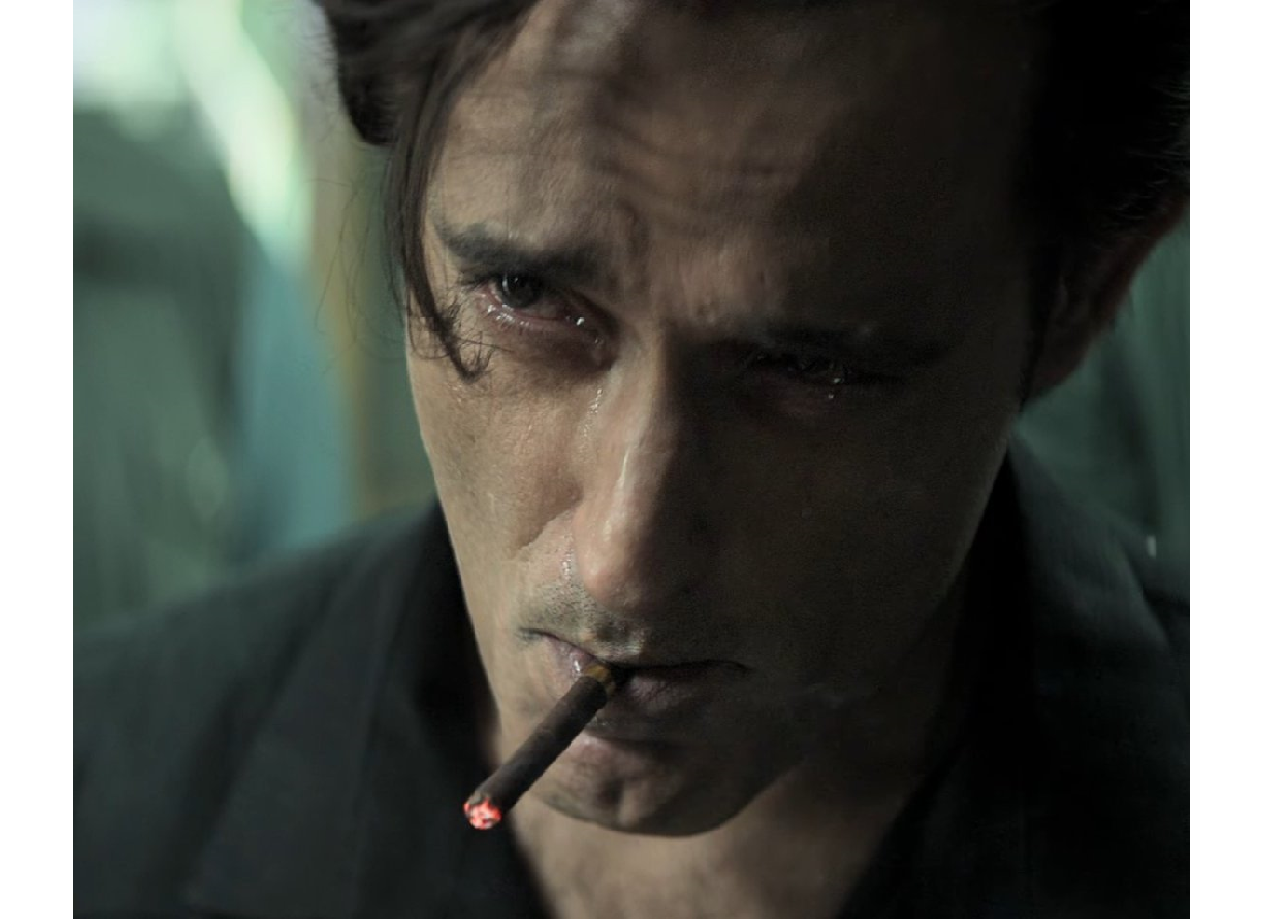 Close-up of a person in focus.